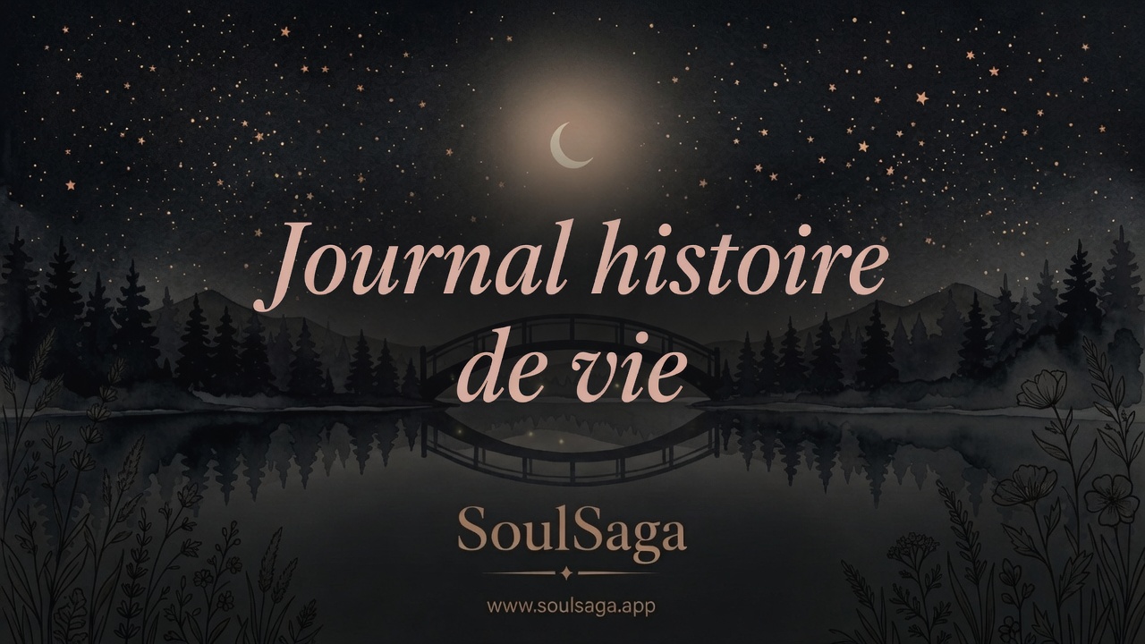 Pont arqué sombre au-dessus de l'eau calme, carnet sur le parapet : journal histoire de vie